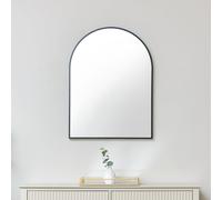 Melody Maison Black Arched Wall Mirror 80cm X 60cm | Size: 80 cm X 60 cm Melody Maison Black 80 cm X 60 cm