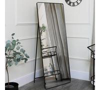 Melody Maison Black Free Standing Cheval Mirror 155cm X 60cm | Size: 155 cm X 60 cm Melody Maison Black 155 cm X 60 cm