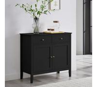 Melody Maison Black Two Door Two Drawer Sideboard - Hales Black Range