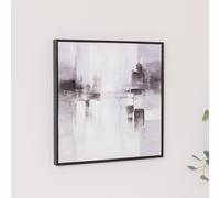 Melody Maison Black & White Serenity Abstract Framed Wall Art - 50cm X 50cm | Size: 50 cm X 50 cm Melody Maison Black 50 cm X 50 cm