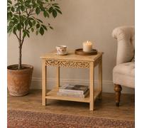 Melody Maison Bohemian Natural Mango Wood Side / Coffee Table - Freya Wood Range