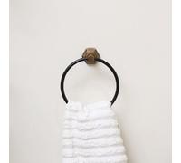 Melody Maison Brass Gold And Black Art Deco Towel Ring