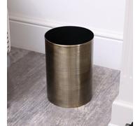 Melody Maison Brass Gold Textured Metal Waste Bin