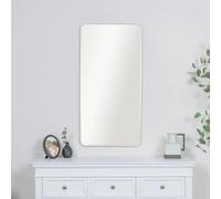 Melody Maison Champagne Gold Curved Framed Wall Mirror - 100cm x 50cm