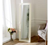 Melody Maison Cream Ornate Tall Slim Mirror 47cm X 142cm | Size: 47 cm X 142 cm Melody Maison Cream 47 cm X 142 cm