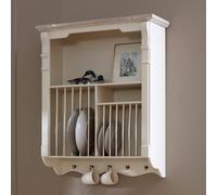 Melody Maison Cream Wall Mounted Plate Rack - Lyon Range