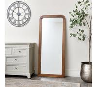 Melody Maison Dark Wood Arched Frame Wall Mirror 60Cm X 140Cm