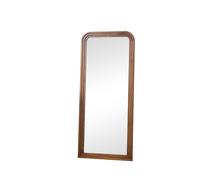 Melody Maison Dark Wood Arched Frame Wall Mirror 60cm X 140cm in Dark Brown | Size: 60 cm X 140 cm Melody Maison Dark Brown 60 cm X 140 cm