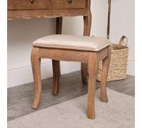 Melody Maison Dark Wood Dressing Table Stool - Ashwell Range