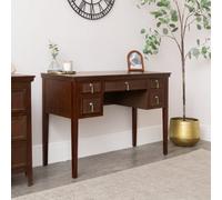 Melody Maison Dark Wood Reeded Dressing Table - Georgian Range