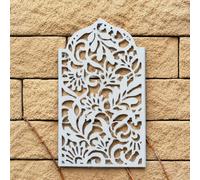 Melody Maison Distressed White Garden Wall Art Plaque - 30cm X 50cm | Size: 30 cm X 50 cm Melody Maison White 30 cm X 50 cm
