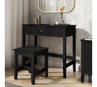 Melody Maison Dressing Table & Stool Set - Hales Black Range