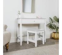 Melody Maison Dressing Table & Stool Set - Hales White Range
