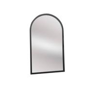 Melody Maison Extra Large Black Arched Frame Leaner/Wall Mirror - 190cm X 110cm | Size: 190 cm X 110 cm Melody Maison Black 190 cm X 110 cm