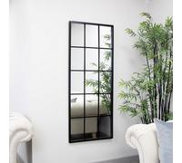 Melody Maison Extra Large Matt Black Window Mirror 144Cm X 59Cm