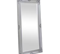 Melody Maison Extra Large Ornate Silver Wall / Floor / Leaner Full Length Mirror 100cm X 200cm | Size: 100 cm X 200 cm Melody Maison Silver 100 cm X 200 cm