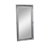 Melody Maison Extra Large Ornate Silver Wall / Floor / Leaner Mirror 100cm X 200cm in Metallic Silver | Size: 100 cm X 200 cm Melody Maison Metallic Silver 100 cm X 200 cm