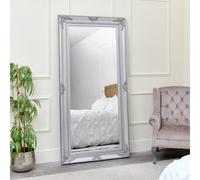 Melody Maison Extra Large Ornate Silver Wall/leaner Mirror 100Cm X 200Cm