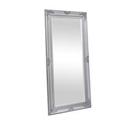 Melody Maison Extra Large Ornate Silver Wall/Leaner Mirror 100cm X 200cm | Size: 100 cm X 200 cm Melody Maison Silver 100 cm X 200 cm