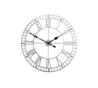 Melody Maison Extra Large Silver Skeleton Wall Clock 80cm X 80cm | Size: 80 cm X 80 cm Melody Maison Silver 80 cm X 80 cm