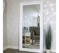 Melody Maison Extra Large White Ornate Wall/floor Mirror 158Cm X 78Cm