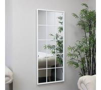 Melody Maison Extra Large White Window Mirror 144Cm X 59Cm