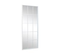 Melody Maison Extra Large White Window Mirror 144cm X 59cm | Size: 144 cm X 59 cm Melody Maison White 144 cm X 59 cm