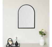 Melody Maison Framed Black Arched Mirror 70cm X 50cm | Size: 70 cm X 50 cm Melody Maison Black 70 cm X 50 cm