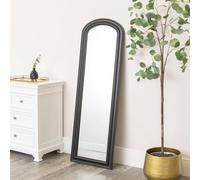 Melody Maison Full Length Black Leaner & Wall Mirror - 47cm x 142cm
