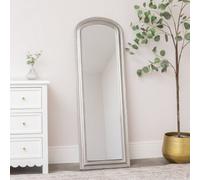 Melody Maison Full Length Foiled Silver Leaner & Wall Mirror - 47Cm X 142Cm