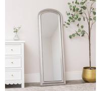 Melody Maison Full Length Foiled Silver Leaner & Wall Mirror - 47cm X 142cm | Size: 47 cm X 142 cm Melody Maison Silver 47 cm X 142 cm