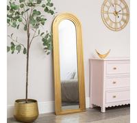 Melody Maison Full Length Gilded Gold Arched Stepped Frame Leaner Mirror - 150Cm X 50Cm
