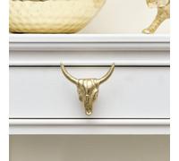 Melody Maison Gold Buffalo Skull Drawer Knob