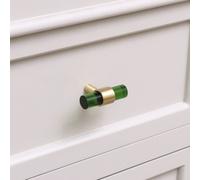 Melody Maison Gold & Green Acrylic T-Bar Shaped Drawer Handle