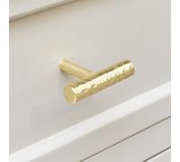 Melody Maison Gold Metal Hammered Bar Pull Handle 5.5Cm