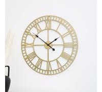Melody Maison Gold Metal Skeleton Clock 60Cm X 60Cm