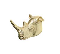 Melody Maison Gold Rhino Wall Hook in Metallic Gold Melody Maison Metallic Gold