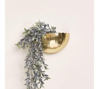 Melody Maison Gold Scalloped Wall Planter in Metallic Gold Melody Maison Metallic Gold