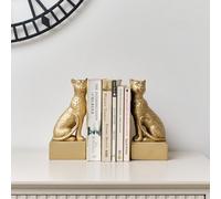 Melody Maison Gold Sitting Leopard Bookends - 20Cm