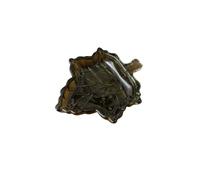 Melody Maison Green Glass Autumn Leaf Trinket Plate 14cm Melody Maison Green