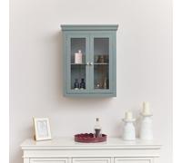 Melody Maison Green Glass Fronted Wall Cabinet - 52cm X 65cm | Size: 52 cm X 65 cm Melody Maison Green 52 cm X 65 cm