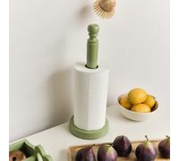 Melody Maison Green Painted Wooden Kitchen Roll Holder - 37Cm
