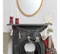 Melody Maison Green & White Winter Garland / Table Scatters - 120Cm (1.2M / 47.2')