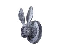 Melody Maison Grey Hare Head Coat Hook 8.5cm X 13cm in Dark Grey | Size: 8.5 cm X 13 cm Melody Maison Dark Grey 8.5 cm X 13 cm
