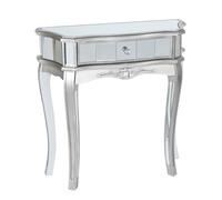 Melody Maison Half Moon Mirrored Console Table - Tiffany Range in Silver Melody Maison Silver