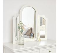 Melody Maison Ivory Arched Triple Dressing Table Mirror - Daventry Ivory Range