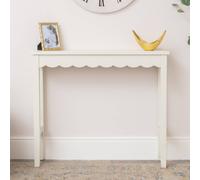Melody Maison Ivory Scalloped Console Table - 93cm X 81cm | Size: 93 cm X 81 cm Melody Maison Ivory 93 cm X 81 cm