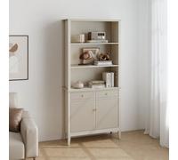Melody Maison Large 2 Drawer & 2 Doors Freestanding Storage Display Cabinet - Hales Taupe Range