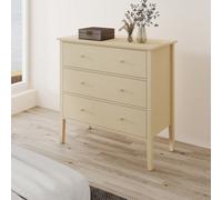 Melody Maison Large 3 Drawer Chest Of Drawers - Abbey Cream Range