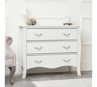 Melody Maison Large 3 Drawer Chest Of Drawers - Elizabeth Ivory Range